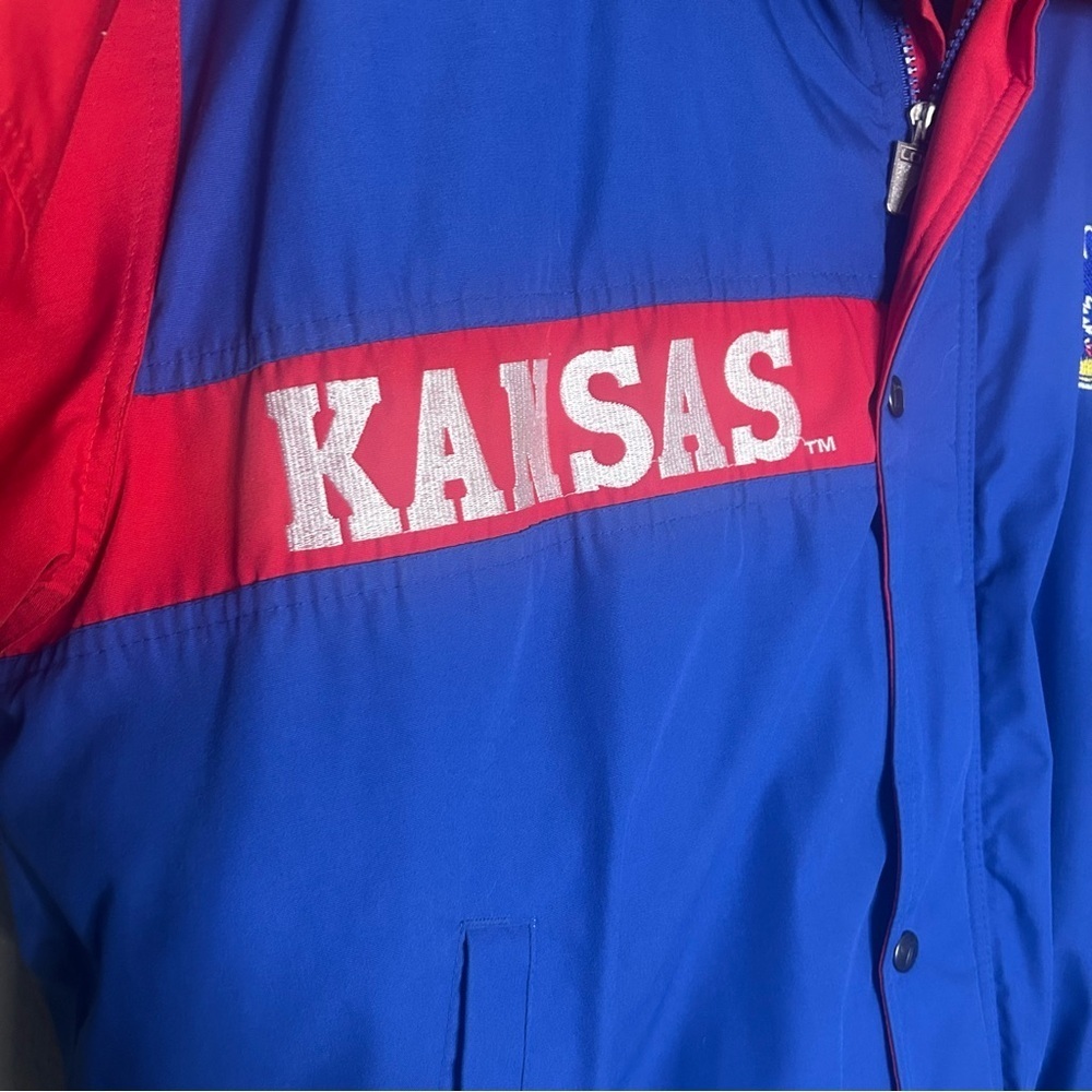 Vintage logo 7 University of Kansas Jacket XL - Picture 2 of 10